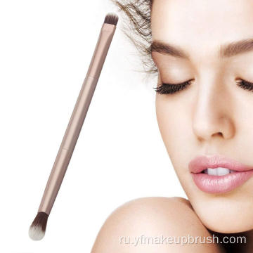 Double Eye Shadow Brush Champagne Gold Makeup Щетка